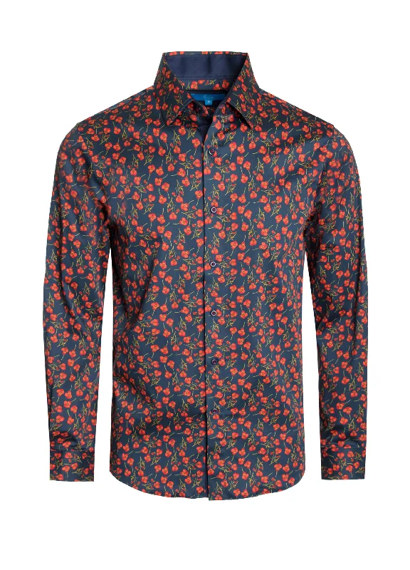 Men's Satin Cotton-Stretch  Shirt Milan 4050 Elegant Women's 