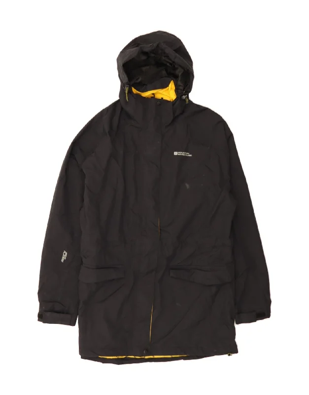 MOUNTAIN WAREHOUSE Womens Hooded Windbreaker Jacket UK 18 XL Black Nylon Elegant Women's MOUNTAIN WAREHOUSE Womens Hooded Windbreaker Jacket UK 18 XL Black Nylon Elegant Women's