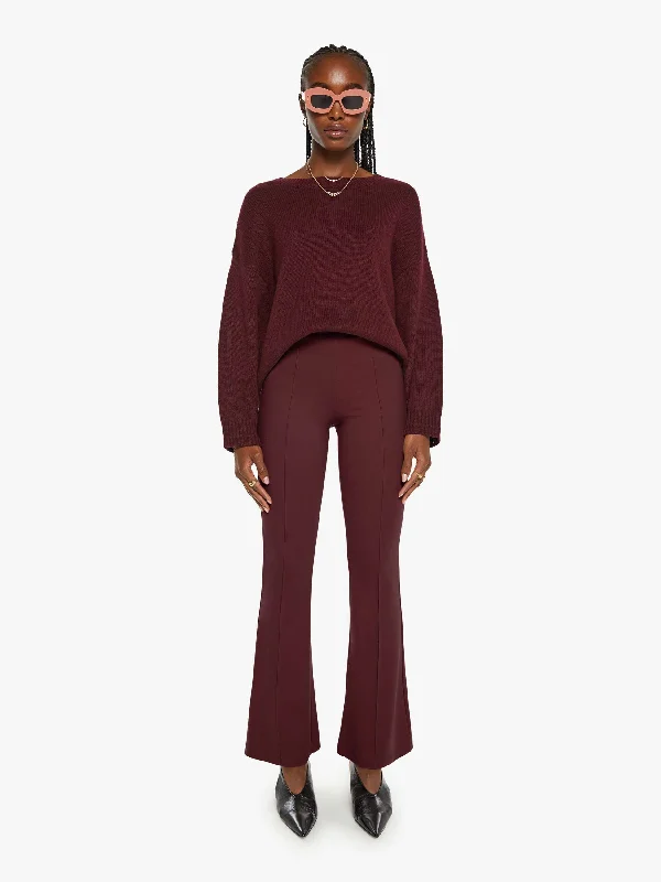 SABLYN Bailey High Rise Pintuck Flare - Bordeaux Vintage Women's 1970S 