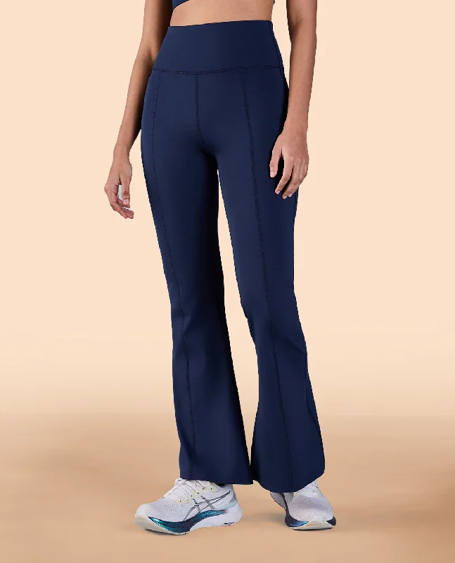 Formal Flare Pants in Second SKN Navy Traditional Women's Wool