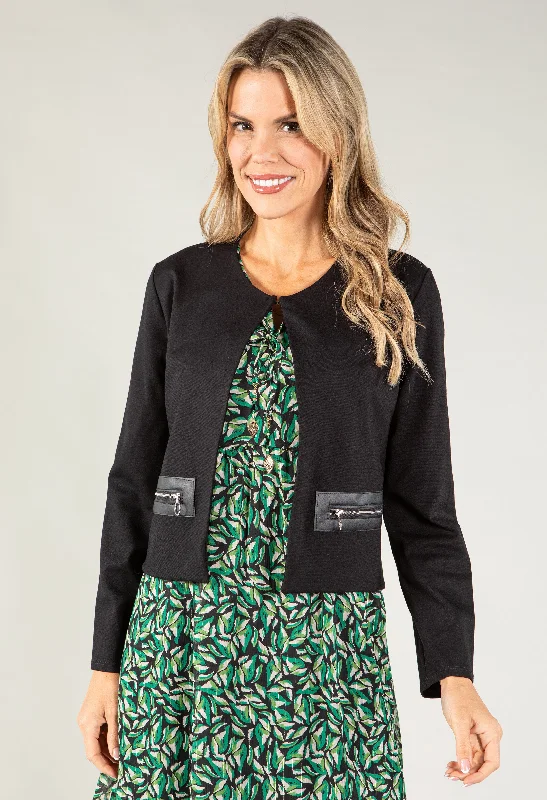 Zip Pocket Detail Jacket Refined Women's Velvet