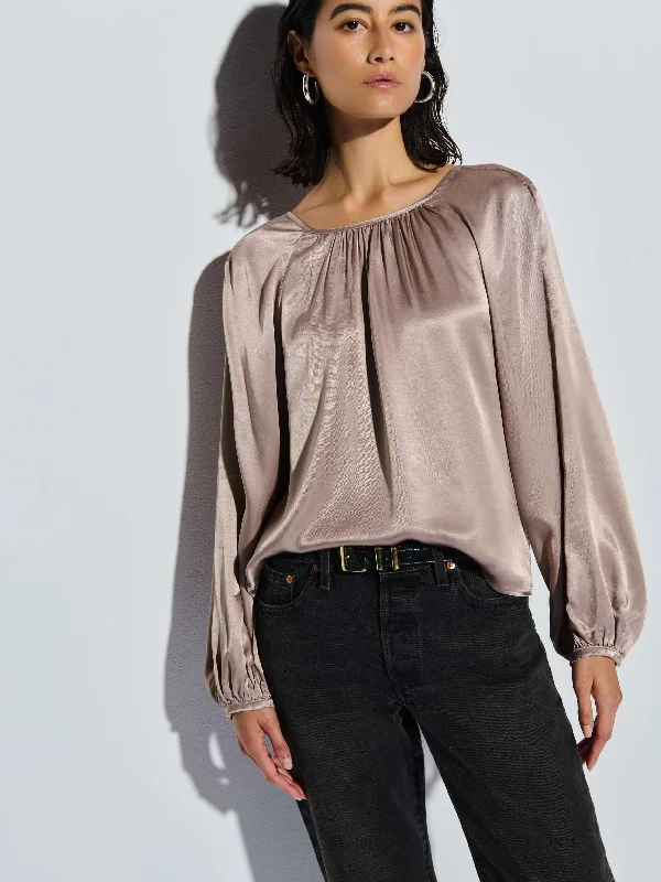 Eveline Top - Mushroom French