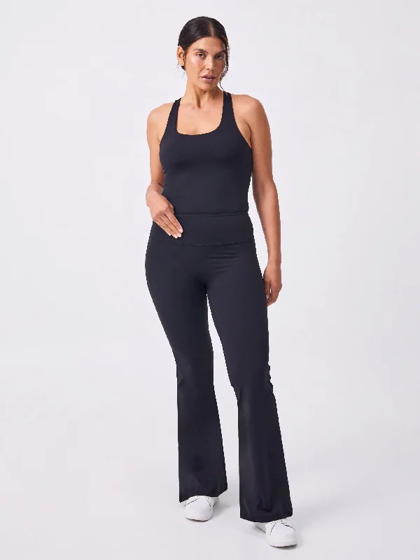 Soft Touch Flare Legging - Black Elegant Women's Formal 