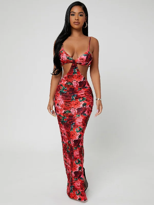 All Over Print Split Sleeveless Spaghetti Strap Slit Natural Maxi Dress Sharp Women's Italian All Over Print Split Sleeveless Spaghetti Strap Slit Natural Maxi Dress Sharp Women's Italian