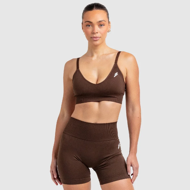 Scrunch 2 Seamless Crop - Espresso Edgy Women's Punk