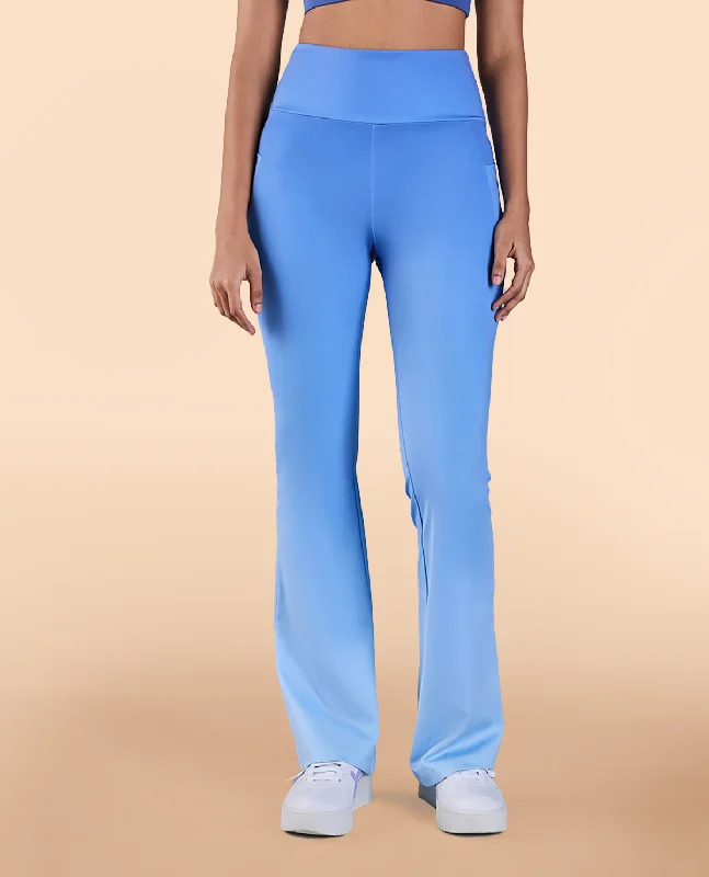 High-Rise Ombre Flare Pants in Second SKN Compression