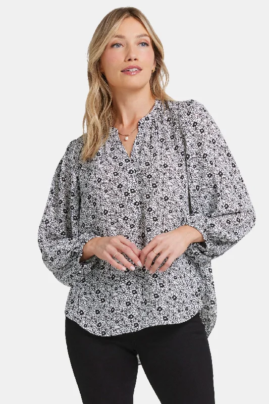 Puff Sleeve Popover Top - Adriana Street