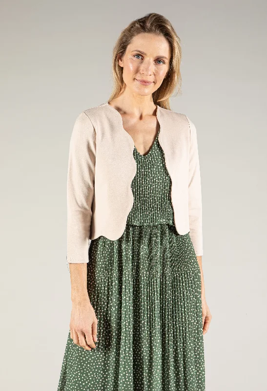 Scallop Hem Jacket Sharp Women's Italian