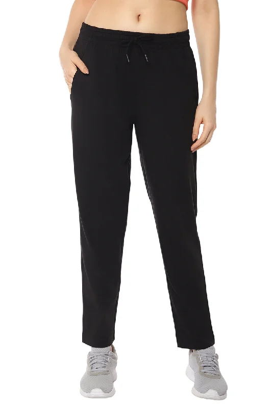 Elements Track Pants - Jet Black Bold Women's Animal Print