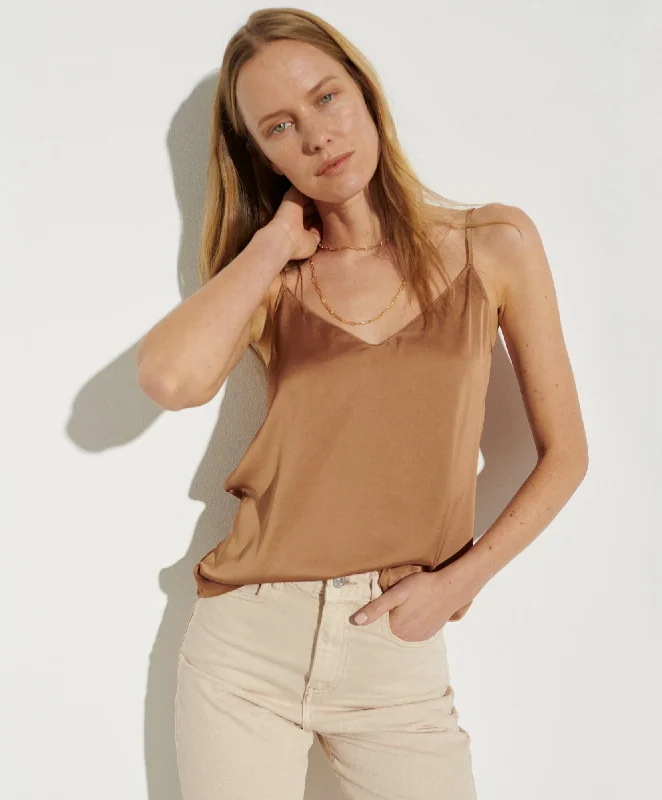 Satin Cami Preppy Women's College