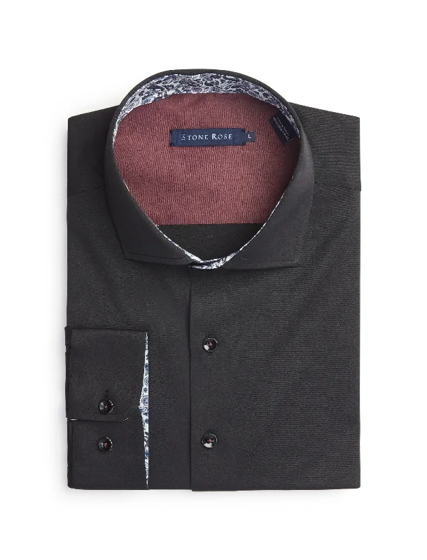 Black T-Series Woven Shirt Vacation
