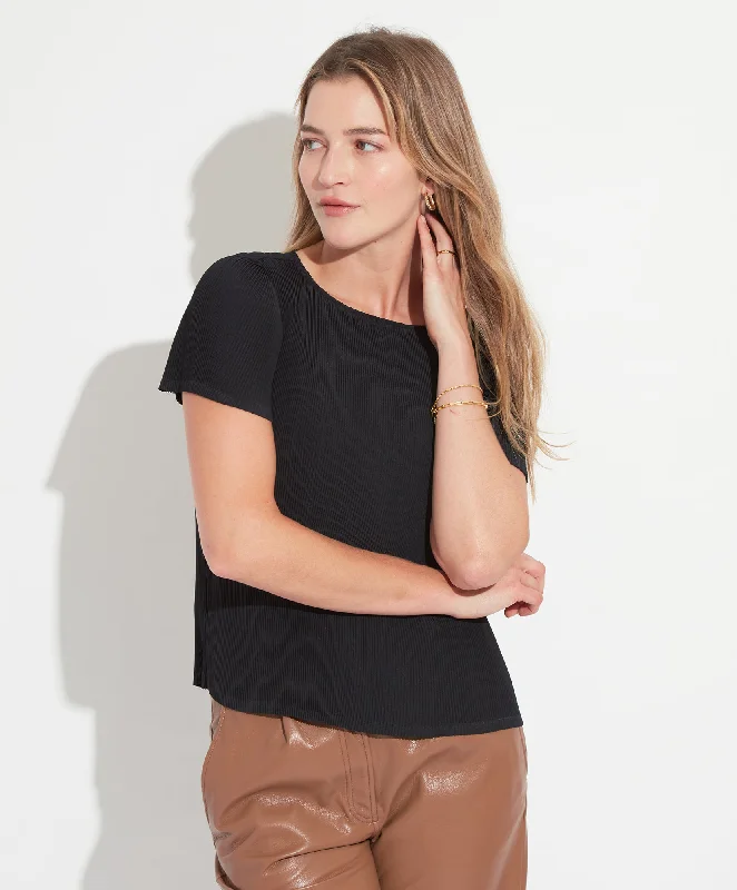 Plisse Top Elegant Women's 