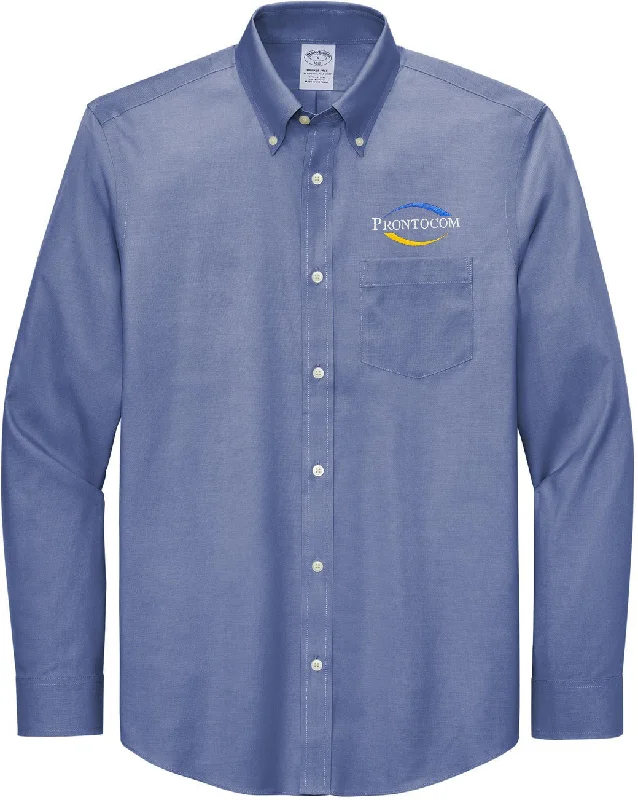 Brooks Brothers Wrinkle-Free Stretch Pinpoint Shirt Cool Women's Distressed