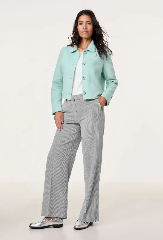 Buttoned Soft Feel Jacket Casual Women's Loose - fitting