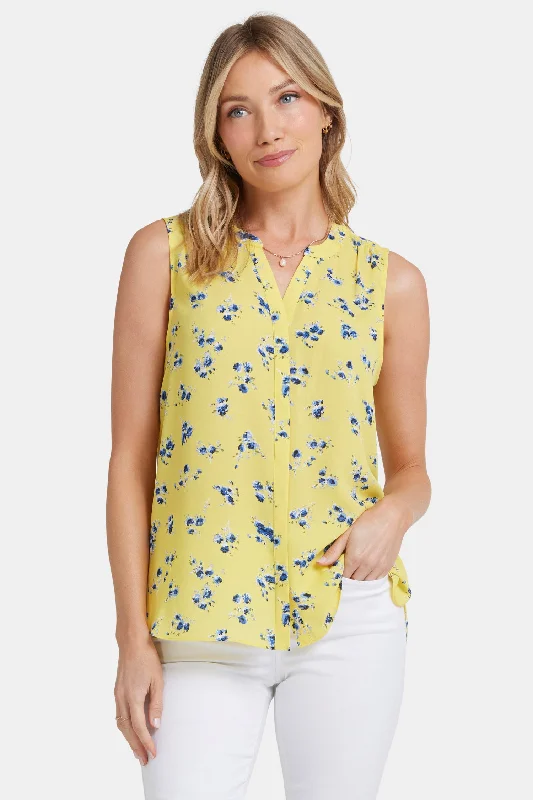 Sleeveless Pintuck Blouse  - Mimosa Park Australian Beach
