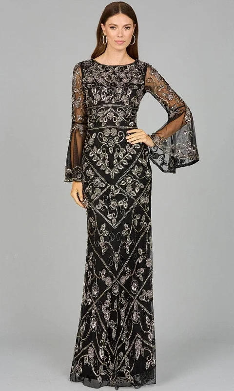 Lara Dresses 29088 - Bell Sleeve Evening Dress Refined Women's Velvet
