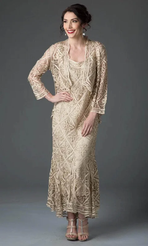 Soulmates D9124 - High-Low Beaded Evening Gown purpose
