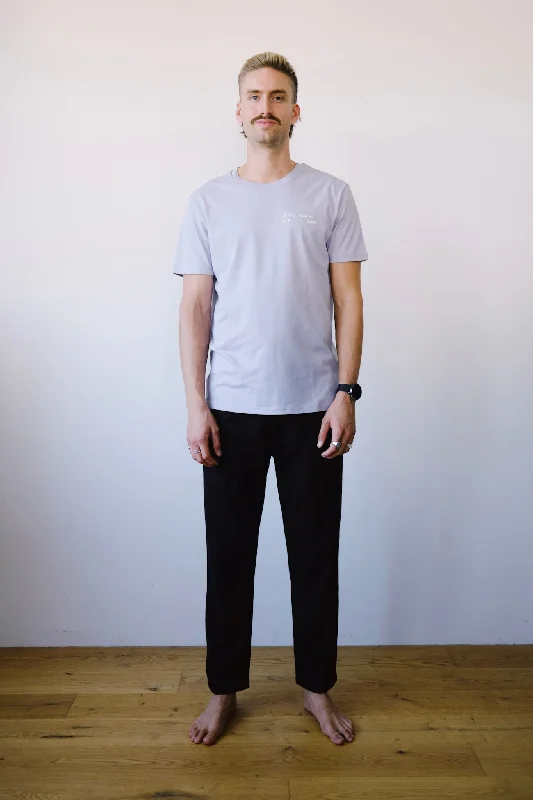 unisex flannel pants - relaxed - black Sophisticated Women's Tailored
