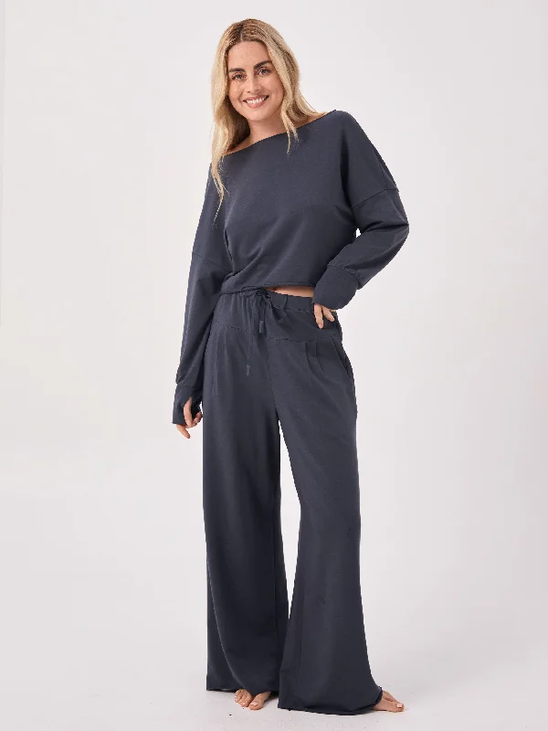 French Terry Yin Sweat Pant - Charcoal Confident Women's Power