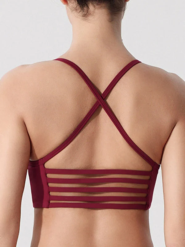 ZASUWA Female U Collar Beautify Cross Back Hollow Out Sports Bras Dynamic Women's Moto ZASUWA Female U Collar Beautify Cross Back Hollow Out Sports Bras Dynamic Women's Moto