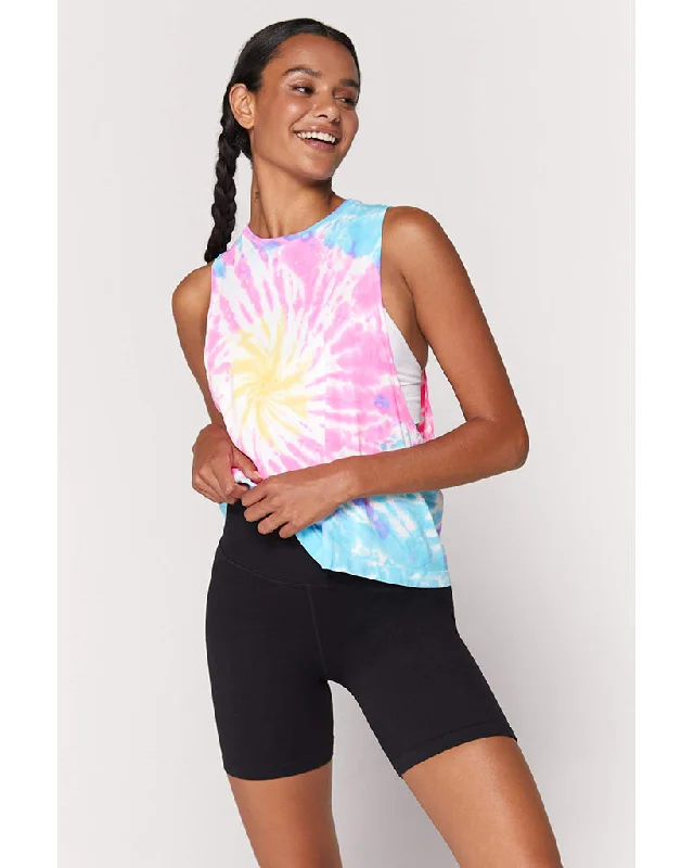 Spiritual Gangster Active Flow Tank Top - SP13611019 - Womens - Sunburst Tie Dye Modern Women's Spiritual Gangster Active Flow Tank Top - SP13611019 - Womens - Sunburst Tie Dye Modern Women's