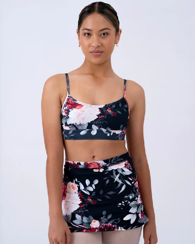Claudia Dean World Cindy Crop Top - Womens - Mistletoe Print Earthy Women's Hemp - based Claudia Dean World Cindy Crop Top - Womens - Mistletoe Print Earthy Women's Hemp - based