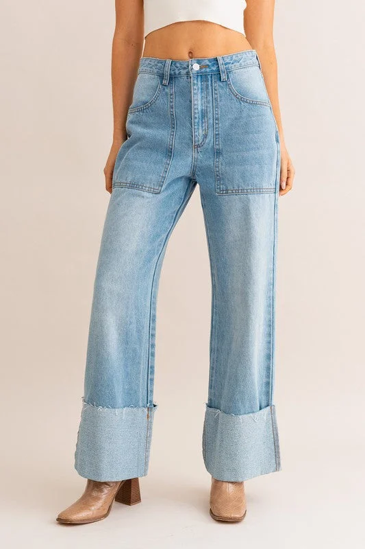 Southern Charm Denim Pants Stylish Women's Tropical 