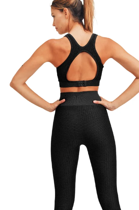 Mono B Textured Triangle Bra Top AT-A7115 Refined Women's Hand - crafted