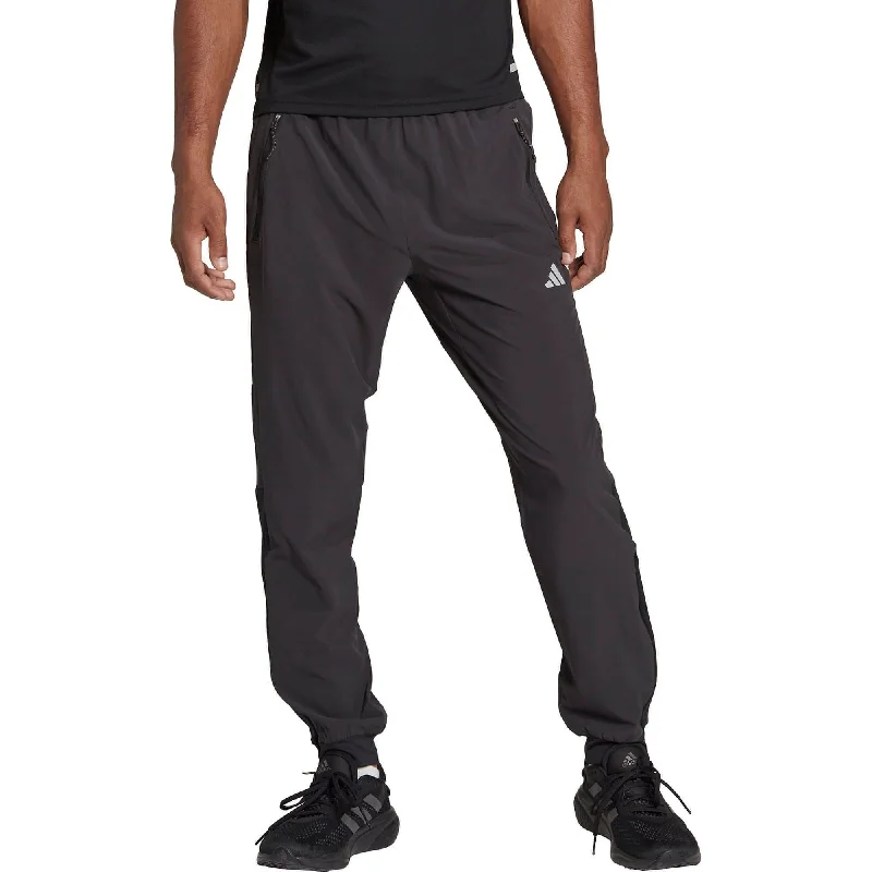 adidas Fast TKO Mens Running Track Pants - Black Classic Women's Tweed