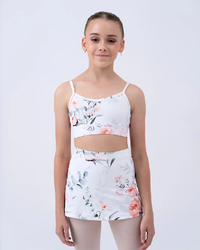 Claudia Dean World Cindy Crop Top - Girls - Sugar Plum Print European