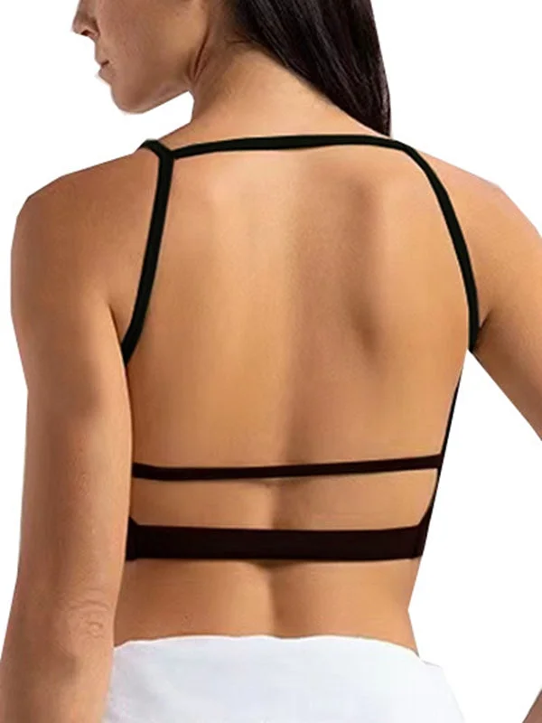 ZASUWA Female Backless Sports Bras Confident Women's High - fashion