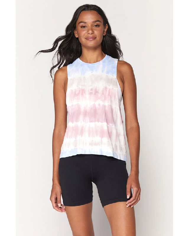 Spiritual Gangster Dream Active Flow Tank Top - SP13611018 - Womens - Seashell Tie Dye Polished Women's Silk Spiritual Gangster Dream Active Flow Tank Top - SP13611018 - Womens - Seashell Tie Dye Polished Women's Silk