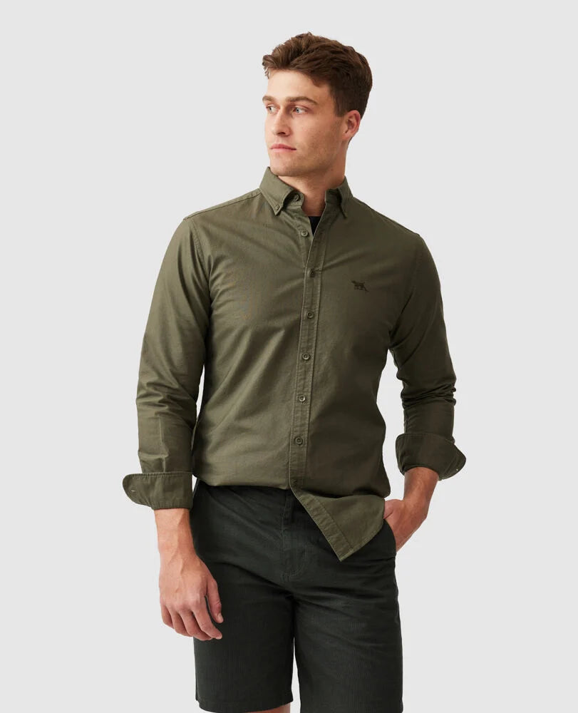 Gunn Oxford PD Shirt - Forest Sharp Women's Italian