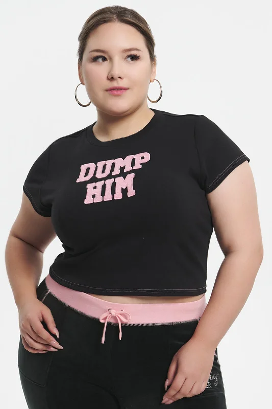 Plus-Size Dump Him Baby Tee Vacation