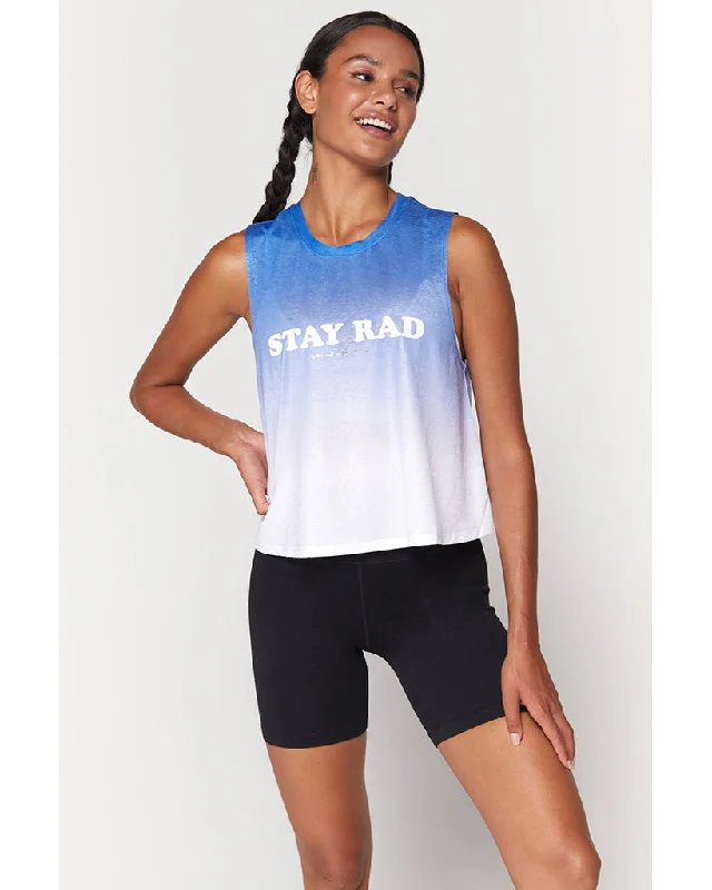 Spiritual Gangster RAD Active Crop Tank - SP13611011 - Womens - Waterfall Print European Spiritual Gangster RAD Active Crop Tank - SP13611011 - Womens - Waterfall Print European