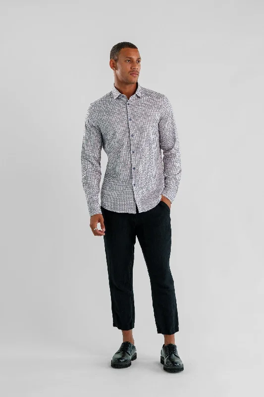 NOVA - Navy Wireframe Long Sleeve Shirt Adventure