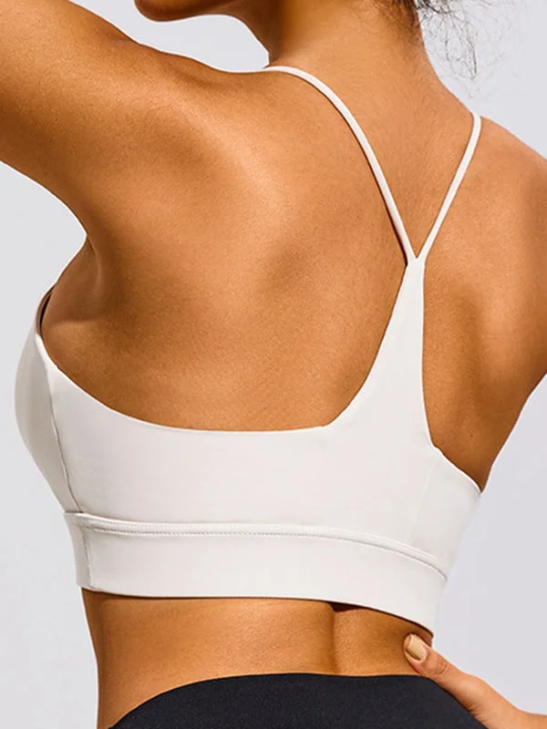 ZASUWA Female Elastic Tight U Collar Sports Bras Feminine Women's Soft 