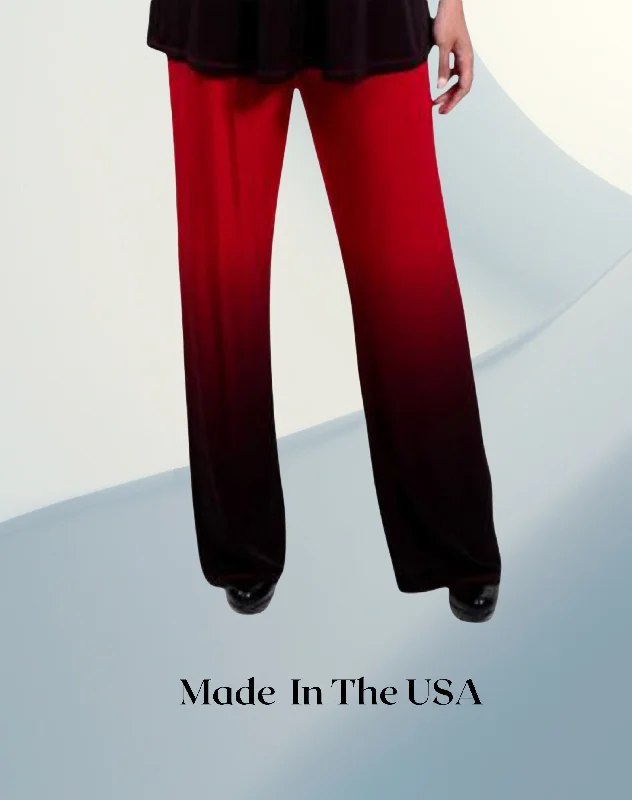 Red Women Dip Dye Ombre Pant - Regular and Plus Sizes available Sharp Women's Italian Red Women Dip Dye Ombre Pant - Regular and Plus Sizes available Sharp Women's Italian