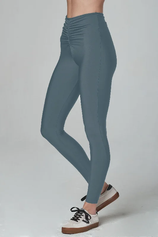 Low Key Aquamarine Pants Polished Women's Silk