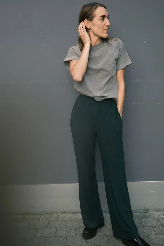 tencel pants - smilla - bottle green Traditional Women's 