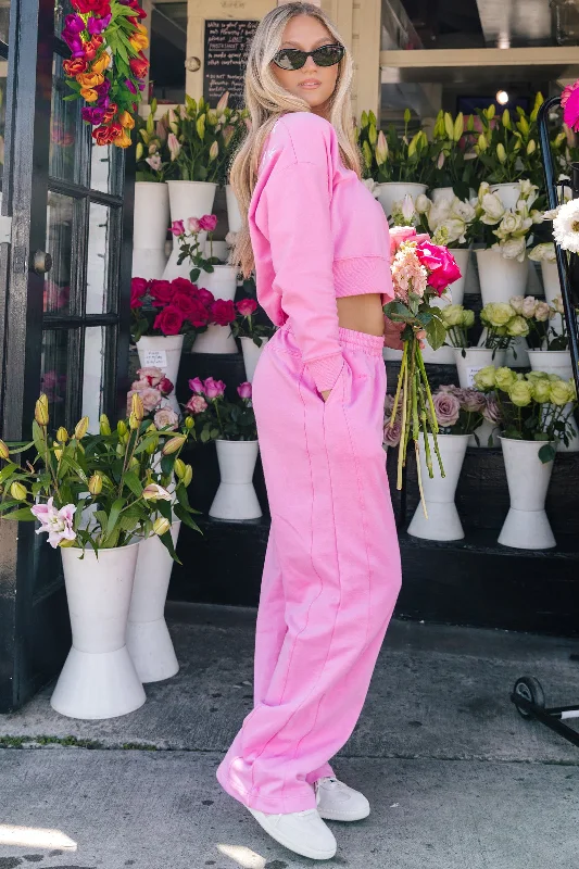 Monaco Wide Leg Sweatpant (Autumn X Five) Sporty Women's Tennis