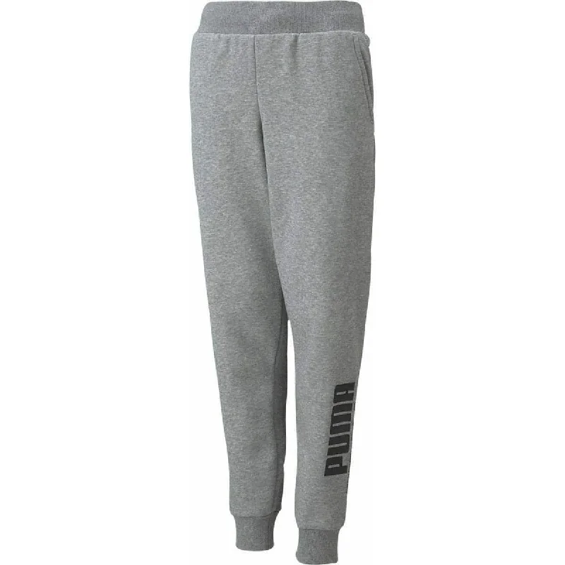 Puma Power Logo Junior Joggers - Grey Relaxed Women's 