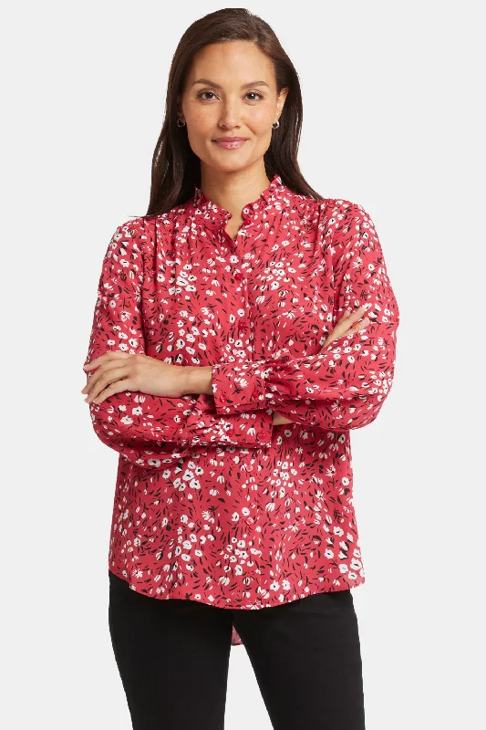 Ruffle Neck Blouse - Cherry Creek Casual Women's Japanese 