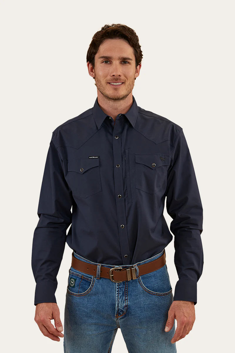 Dillinger Mens Western Shirt - Navy Casual Women's Japanese 
