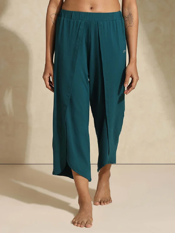 Yoga Tulip Pants Teal Sharp Women's Italian