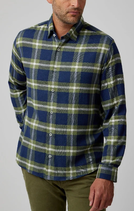 Green Tartan Plaid Drytouch Shirt Confident Women's Power