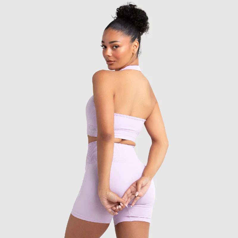 Hyperflex 2 Halter Neck Crop - Lilac Women