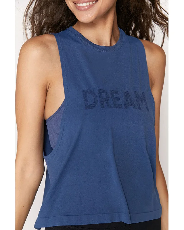 Spiritual Gangster Dream Active Flow Tank - SP13611017 - Womens - Faded Navy Unique Women's Upcycled Spiritual Gangster Dream Active Flow Tank - SP13611017 - Womens - Faded Navy Unique Women's Upcycled