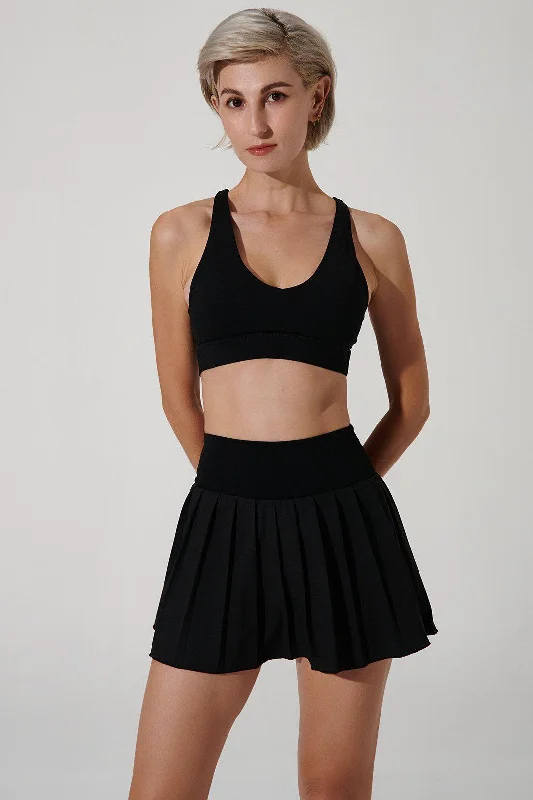 Marié Tennis Top - Black Relaxed Women's Beachy