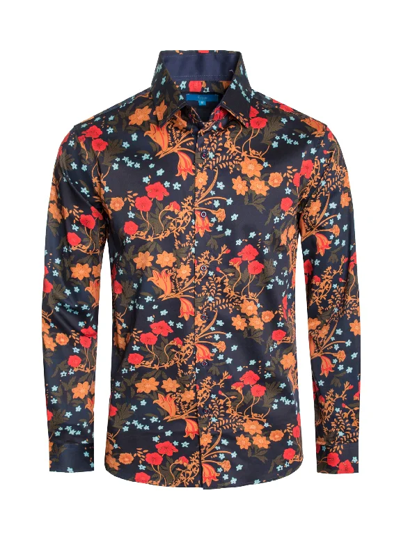 Treviso Satin Cotton-Stretch L/S Shirt 4043 Sophisticated Women's Tailored